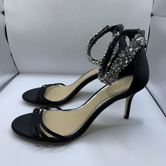 Jewel Badgley Mischka Women's Caroline Embellished black size 9.5 - Picture 5 of 9